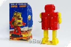 Hiro Yonezawa Linemar Masudaya Super Robot Tin Plastic Japan Vintage Space Toy