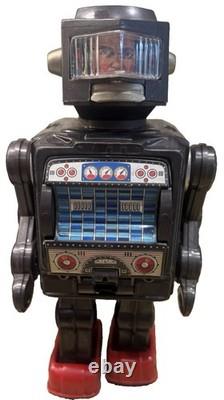 Horikawa Space Explorer Robot Toy Vintage 1960s Tin Litho TV Screen Japan Apollo Horikawa Space Explorer Robot Toy Vintage 1960s Tin Litho TV Screen Japan Apollo