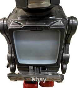 Horikawa Space Explorer Robot Toy Vintage 1960s Tin Litho TV Screen Japan Apollo