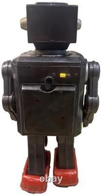 Horikawa Space Explorer Robot Toy Vintage 1960s Tin Litho TV Screen Japan Apollo
