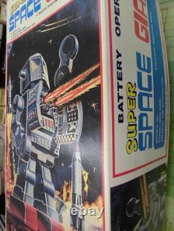 Horikawa Super Space Giant Robot Vintage Tin Toy with Box Made in Japan Showa