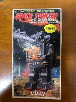 Horikawa Tin Toy Space Fighter 1970's Vintage Rare Not Working Made in Japan