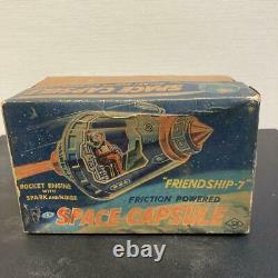 Horikawa Toys Space Capsule 7 Friction Type Tin Toy Made in 1960 Vintage Figure