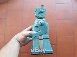 JAPAN Nomura ASTRONAUT ROBOT SPACE RARE VERSION BATTERY OPERATED TIN TOY VINTAGE