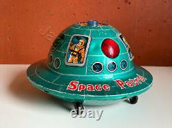 Japanese Vintage Trade Mark Modern Toys Sci-Fi Space Patrol X-17 Tin Litho 1960s