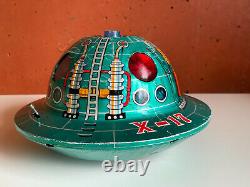 Japanese Vintage Trade Mark Modern Toys Sci-Fi Space Patrol X-17 Tin Litho 1960s