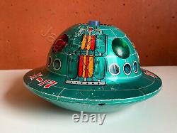 Japanese Vintage Trade Mark Modern Toys Sci-Fi Space Patrol X-17 Tin Litho 1960s