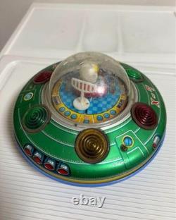 Junk TIN X-7 DISK SPACE SHIP UFO Vintage Toy Masudaya X-7 From Japan Not Working