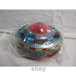 KO Yoshiya X-081 Space Patroler Flying Saucer Space-Ship Vintage Tin Toy Sealed