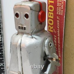 Ko Sparky Robot Unpainted Tin Robot Tin Toy Retro Toy Box Is A Copy Vintage