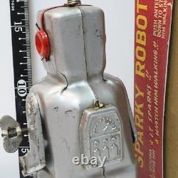 Ko Sparky Robot Unpainted Tin Robot Tin Toy Retro Toy Box Is A Copy Vintage