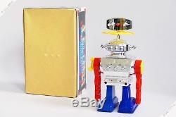 Ky Horikawa Revolution Robot Tin Plastic Japan Clockwork Vintage Space Toy