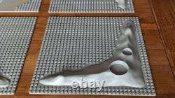 LEGO Lunar Baseplates Moon Crater Vintage 1980's Space 3947a