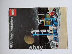 LEGO Space 483 Alpha-1 Rocket Base Complete With Manual And Minifigs Vintage