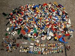 LEGO Vintage Lot 5.5 pounds Bulk Parts Pieces Castle Pirates Space 50 Minifigs