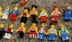 LEGO Vintage Lot 5.5 pounds Bulk Parts Pieces Castle Pirates Space 50 Minifigs