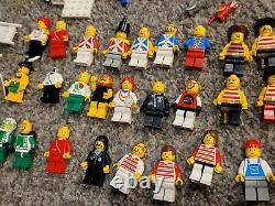 LEGO Vintage Lot 5.5 pounds Bulk Parts Pieces Castle Pirates Space 50 Minifigs