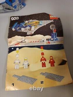 Lego Space 928 Space Cruiser And Moonbase Vintage Set 1979 401 Pieces 6 Guys