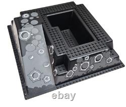 Lego Space Baseplate Lot 6 Vintage Blacktron Crater & Landing Pad Baseplates