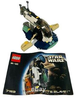 Lego Star Wars Jango Fetts Slave 1 Ship 7153 2002 Rare Official Episode 2