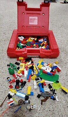 Lego Systems Huge Lot and Red Case. Retro 1990s pieces, Minifigure and parts