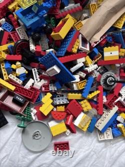 Lego vintage space bundle large box of mixed parts space and train 80s
