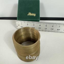Limited Edition Vintage Brass Slinky in Frederick & Nelson Green Felt withGold box