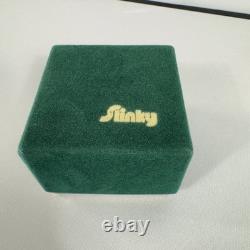 Limited Edition Vintage Brass Slinky in Frederick & Nelson Green Felt withGold box