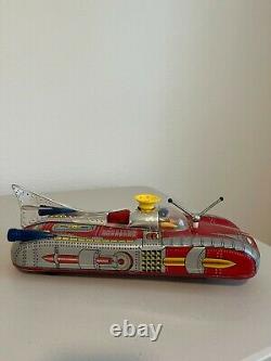 Litho Astronef Electrique Space Car/Rocket Ship Vintage Original Box