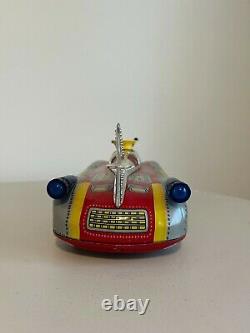 Litho Astronef Electrique Space Car/Rocket Ship Vintage Original Box