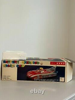 Litho Astronef Electrique Space Car/Rocket Ship Vintage Original Box