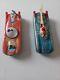 Lot 2 Vintage Interkozmosz Battery Operated Tin Space Car-made In Hungary Read