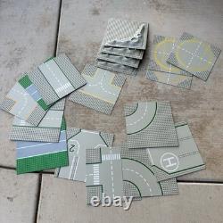 Lot Of 18 Vintage Lego Grey Lunar Space Base Plates 305 Set