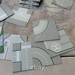 Lot Of 18 Vintage Lego Grey Lunar Space Base Plates 305 Set