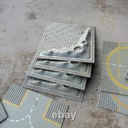 Lot Of 18 Vintage Lego Grey Lunar Space Base Plates 305 Set