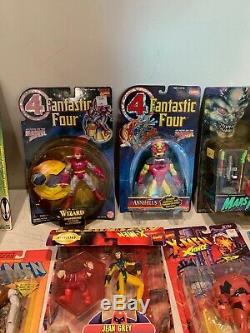 Lot Of 20 Vintage Action Figures Fantastic Four Spawn Lost In Space Germs