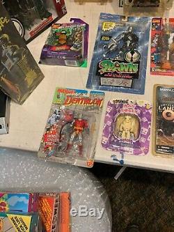 Lot Of 20 Vintage Action Figures Fantastic Four Spawn Lost In Space Germs