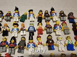 MASSIVE vintage Lego Lot! Castle, Space, Pirate And More! 90 Minifigs