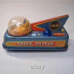 MASUDAYA Space Patrol NASA Tin Toy Friction Made In Japan Vintage Used