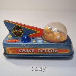 MASUDAYA Space Patrol NASA Tin Toy Friction Made In Japan Vintage Used