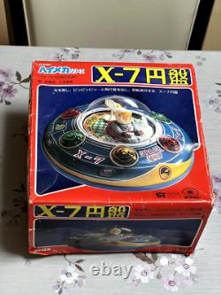 MASUDAYA TIN toy X-7 Space Ship Flying Saucer Made in Japan Vintage