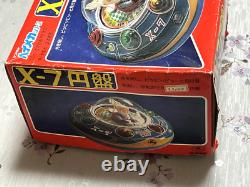 MASUDAYA TIN toy X-7 Space Ship Flying Saucer Made in Japan Vintage