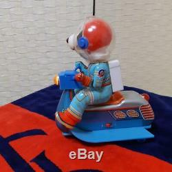 MASUDAYA Tin Toy Snoopy Space Scooter PEANUTS 60's Vintage MADE IN JAPAN Rare