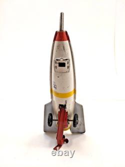 MASUYA SAM-A7 NIKE Space Rocket Vintage Tin Toy Friction Drive Litho Japan