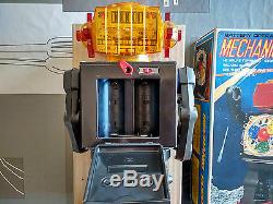 MIB MINT TIN 1970s VINTAGE YONEZAWA MECHANIC ROBOT ROBOTER MADE IN JAPAN