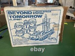 MPC BEYOND TOMORROW Lunar Space Station Playset 1976 Vintage With Box