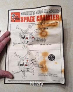 Major Matt Mason Space Crawler Space Toy Mattel 1966 Vintage with Box RARE AS IS