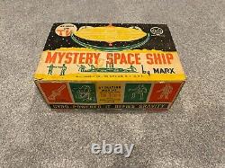 Marx Mystery Space Ship Original Box and Manual antique vintage