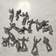 Marx Tom Corbett Gray Rubber Spacemen 1950s Vintage Space Toys Playset Figures