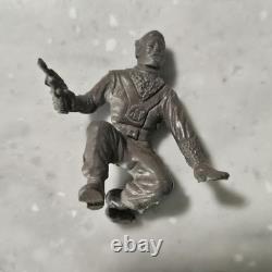 Marx Tom Corbett Gray Rubber Spacemen 1950s Vintage Space Toys Playset Figures